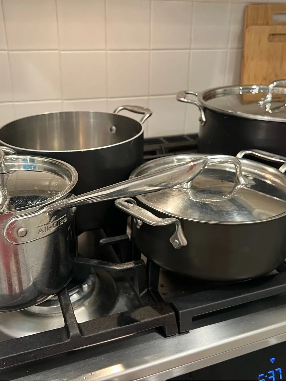 All-Clad LTD Cookware Set – 4 Pots/Pans with Lids – Made in USA